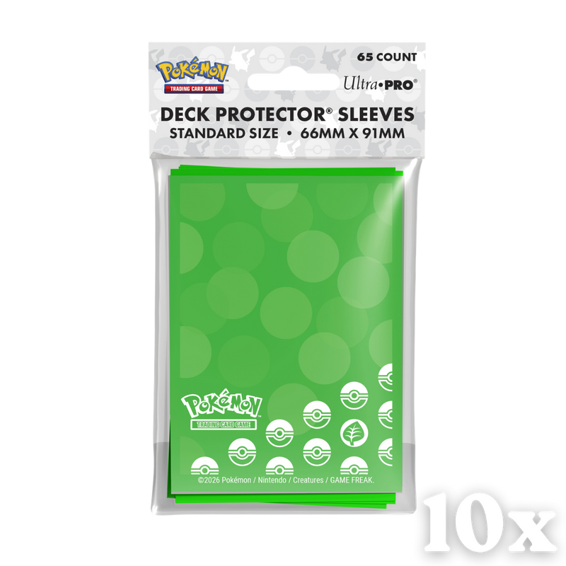 10x Ultra Pro Sleeves Pokemon Grass Type