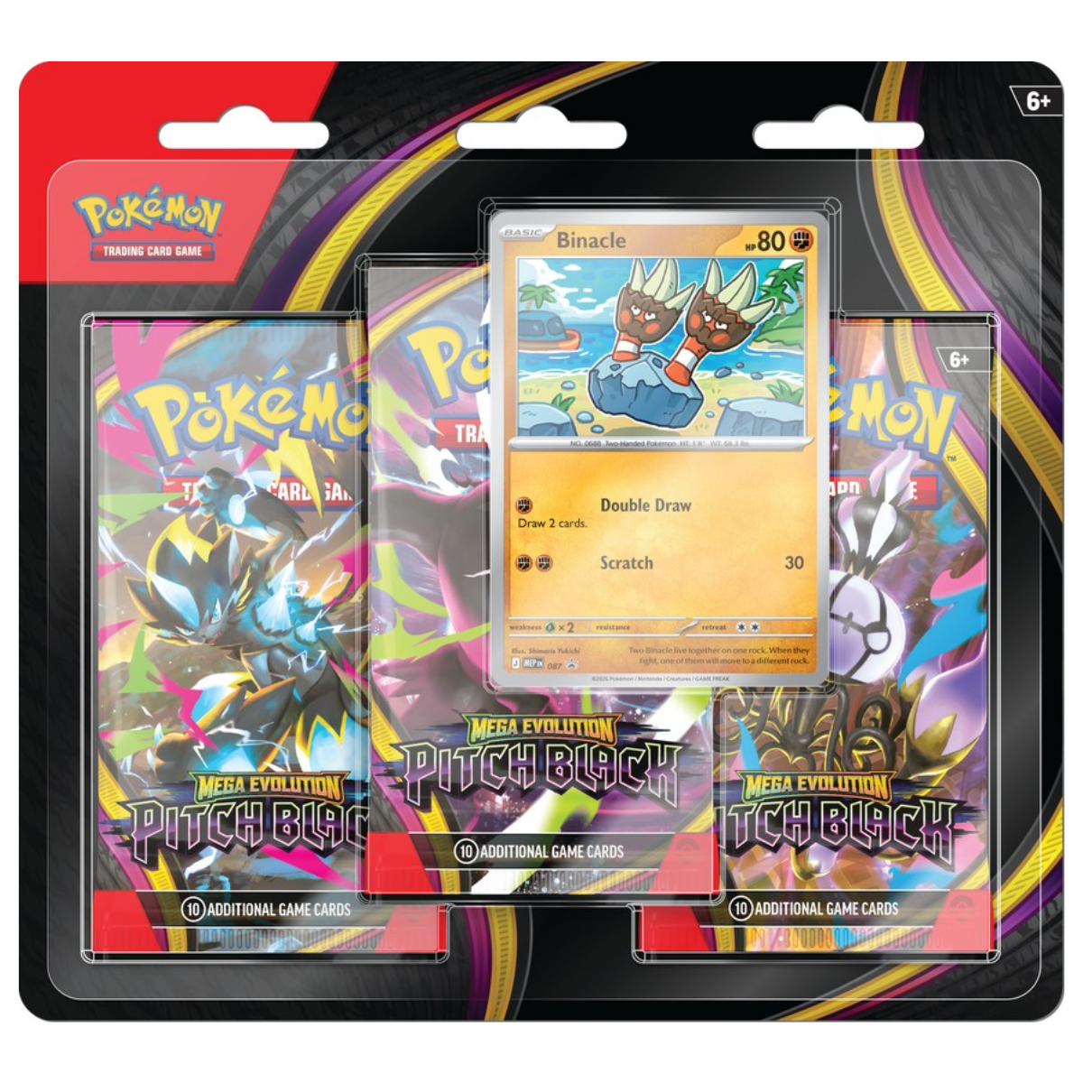 Pitch Black 3-Pack Blister