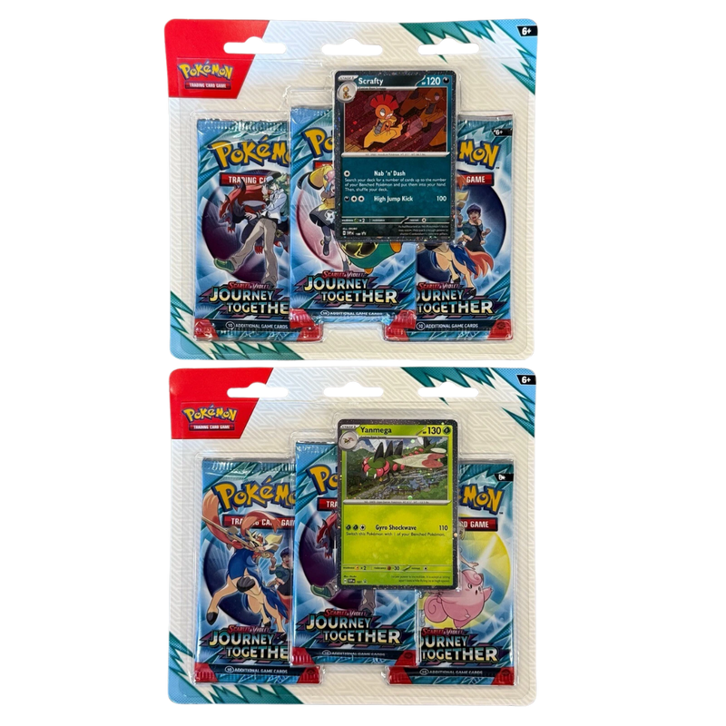 Pokemon Journey Together SV09 3-Pack Blister Set of 2