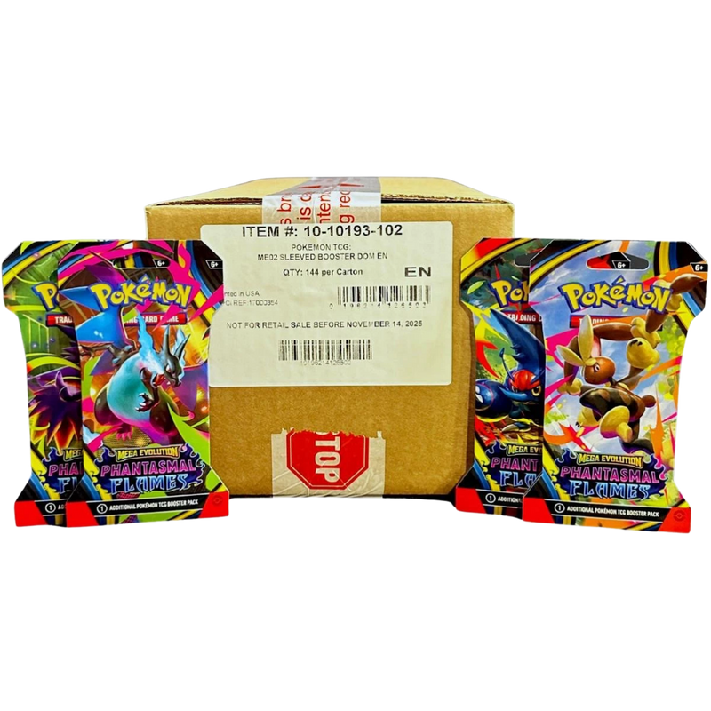 Pokemon Phantasmal Flames Sleeved Booster Case 144ct